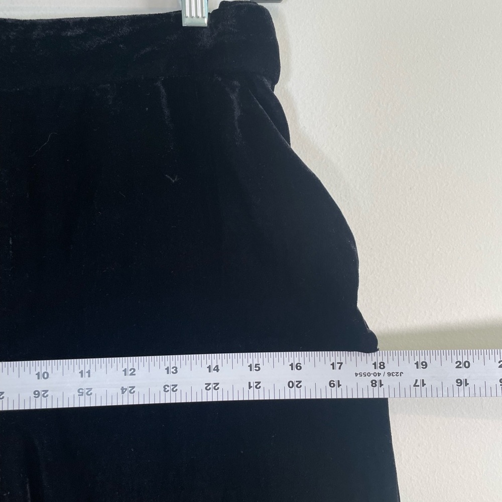 & Other Stories black velvet wide leg crop high waist culottes pants Women’s 4 - Picture 13 of 16